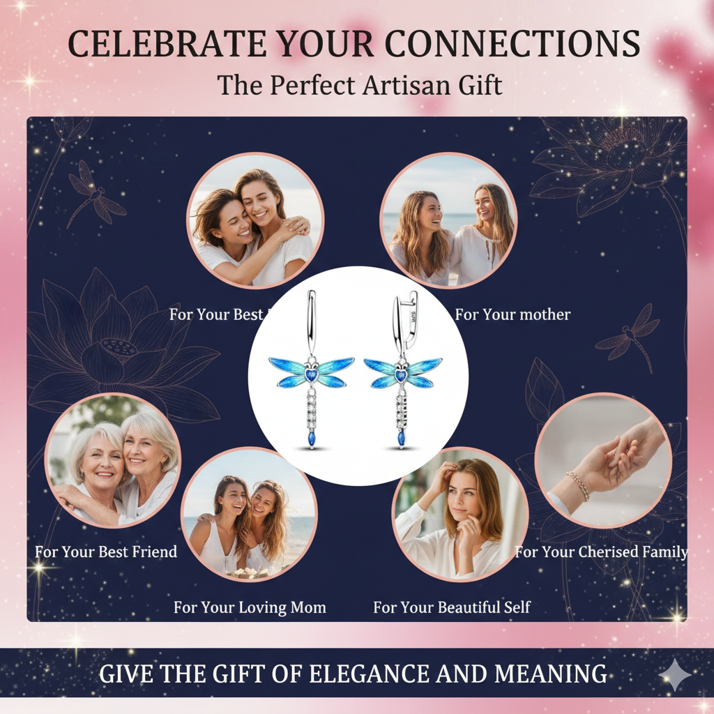 Elegant Dragonfly Hoop Earrings | Dainty Silver Cubic Zirconia Piercing | Bohemian Statement Animal Jewelry | Tiny Pave Crystal Insect Studs | Unique Gift for Her