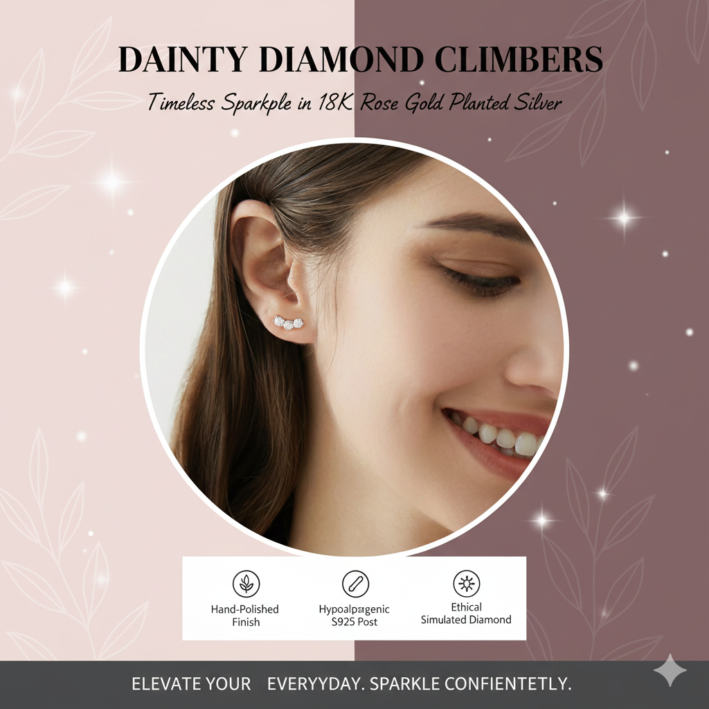 GRA Certified D Color Moissanite Smile Earrings - Genuine S925 Sterling Silver Lab-Grown Diamond Studs - VVS1 Clarity Sparkling Jewelry - Ethical Anniversary Gift for Her