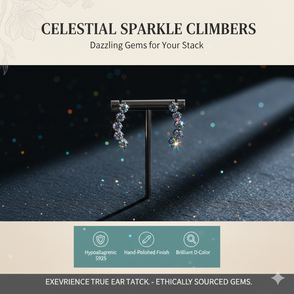 GRA Certified D Color Moissanite Smile Earrings - Genuine S925 Sterling Silver Lab-Grown Diamond Studs - VVS1 Clarity Sparkling Jewelry - Ethical Anniversary Gift for Her