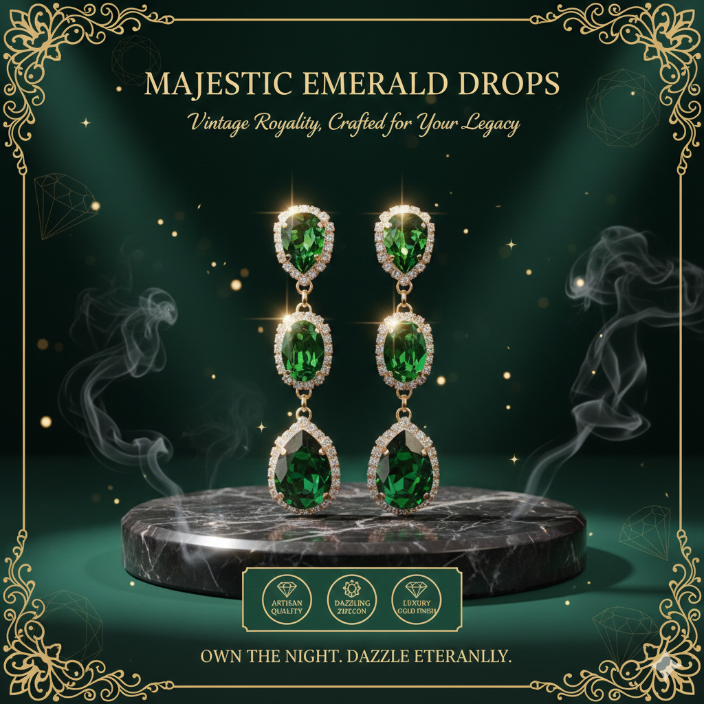 Luxury Green Water Drop Zirconia Earrings - High-End Emerald Cut Teardrop Dangles - Elegant Wedding & Banquet Statement Jewelry for Women - Premium Cubic Zirconia Accessories