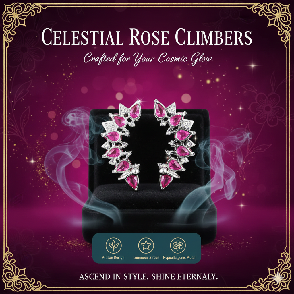 Retro Glamour Crystal Earring Collection | Ethnic Inspired Fashion Jewelry | Elegant Cartilage & Earlobe Statement Pieces | Chic Versatile Accessories for Any Occasion