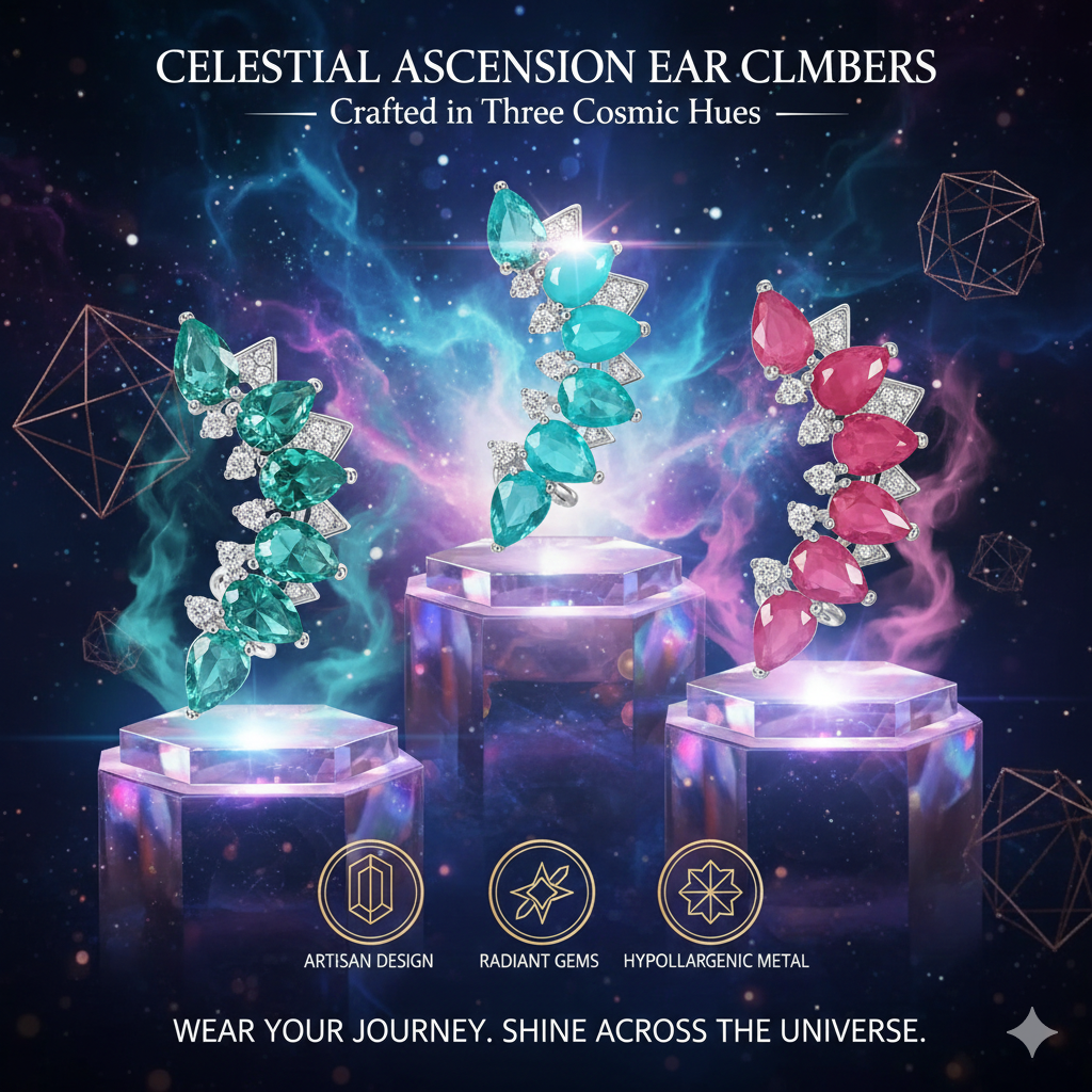 Retro Glamour Crystal Earring Collection | Ethnic Inspired Fashion Jewelry | Elegant Cartilage & Earlobe Statement Pieces | Chic Versatile Accessories for Any Occasion