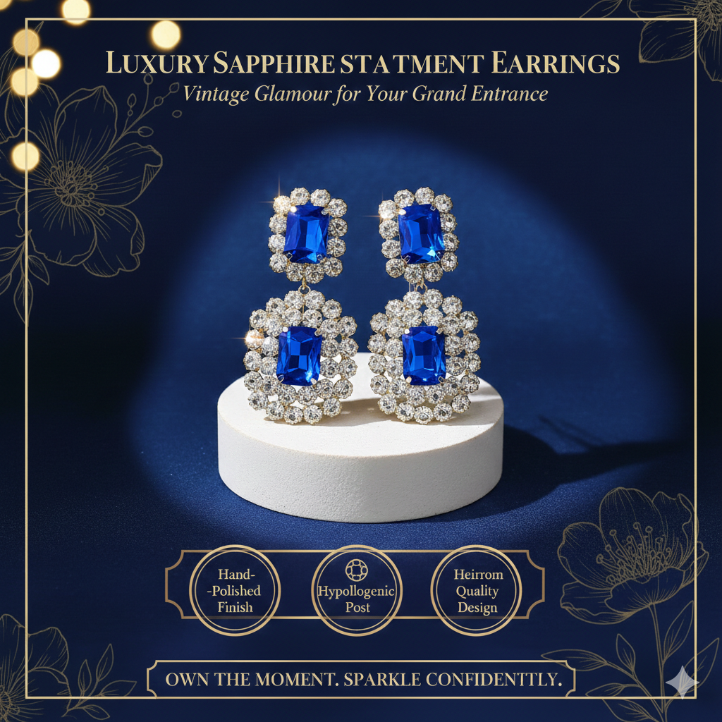 Vintage-Inspired Black Glass Drill Earrings | Oversized Geometric Square Dangles | Glamorous Rhinestone Statement Jewelry | Midnight Black Crystal Ear Piercing | Gift for Her